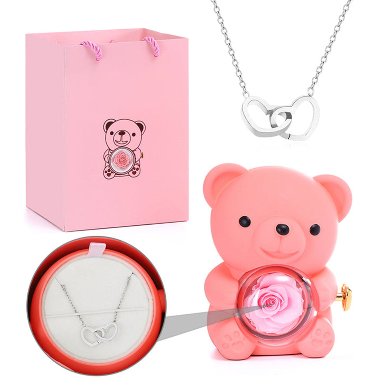 Teddy Bear Eternal Rose