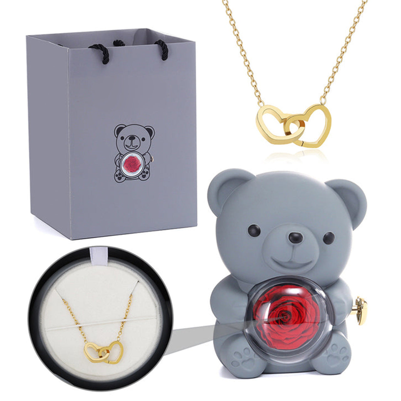 Teddy Bear Eternal Rose