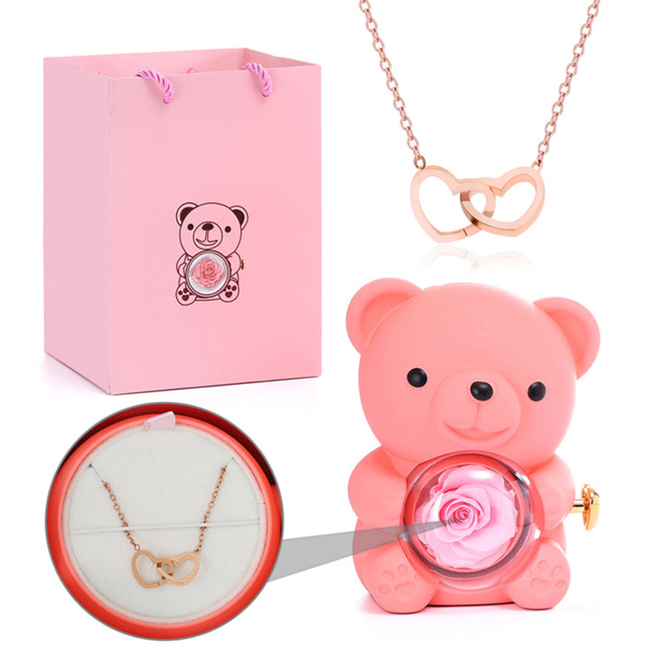 Teddy Bear Eternal Rose